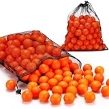 PullCrease 200 Pcs Foam Golf Practice Balls Bulk Realistic Feel Limited Flight Training Soft Practice Golf Balls for Outdoor Swing Indoor Backyard Training(Orange)