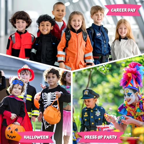 Yadiya Doctor Costume For Kids Scrubs Real Stethoscope Lab Coat Halloween Costumes Career Day Costume For Kids Girls 3-12 thumb #6