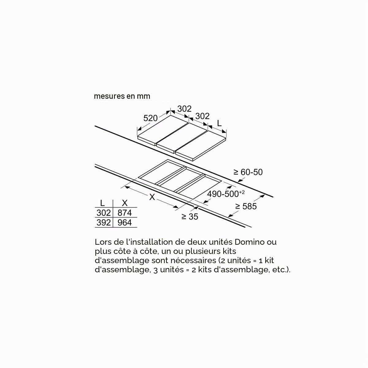 Siemens ET375CFA1E plaque Noir, Acier inoxydable Intégré (placement) Céramique 2 zone(s)