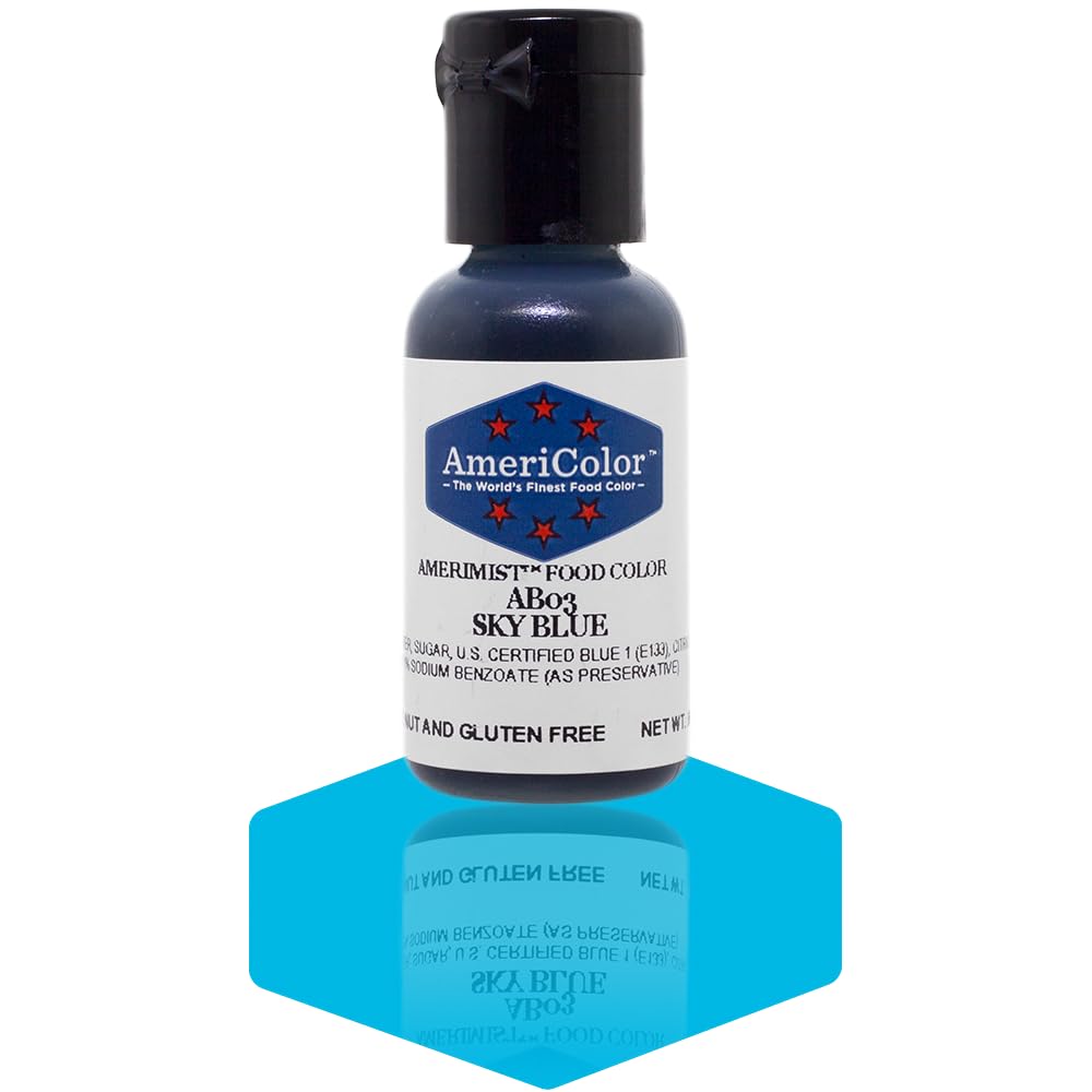AmeriColor AmeriMist - Sky Blue Airbrush Food Color, .65 oz.