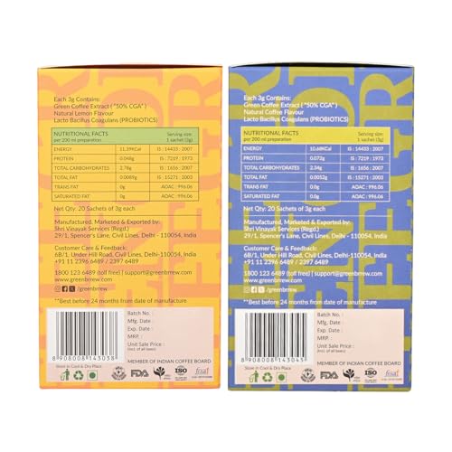 Greenbrrew | Strong Green | Lemon Green | 100% Unroasted Coffee | 40 Servings | 120g - Image 5 thumbnail