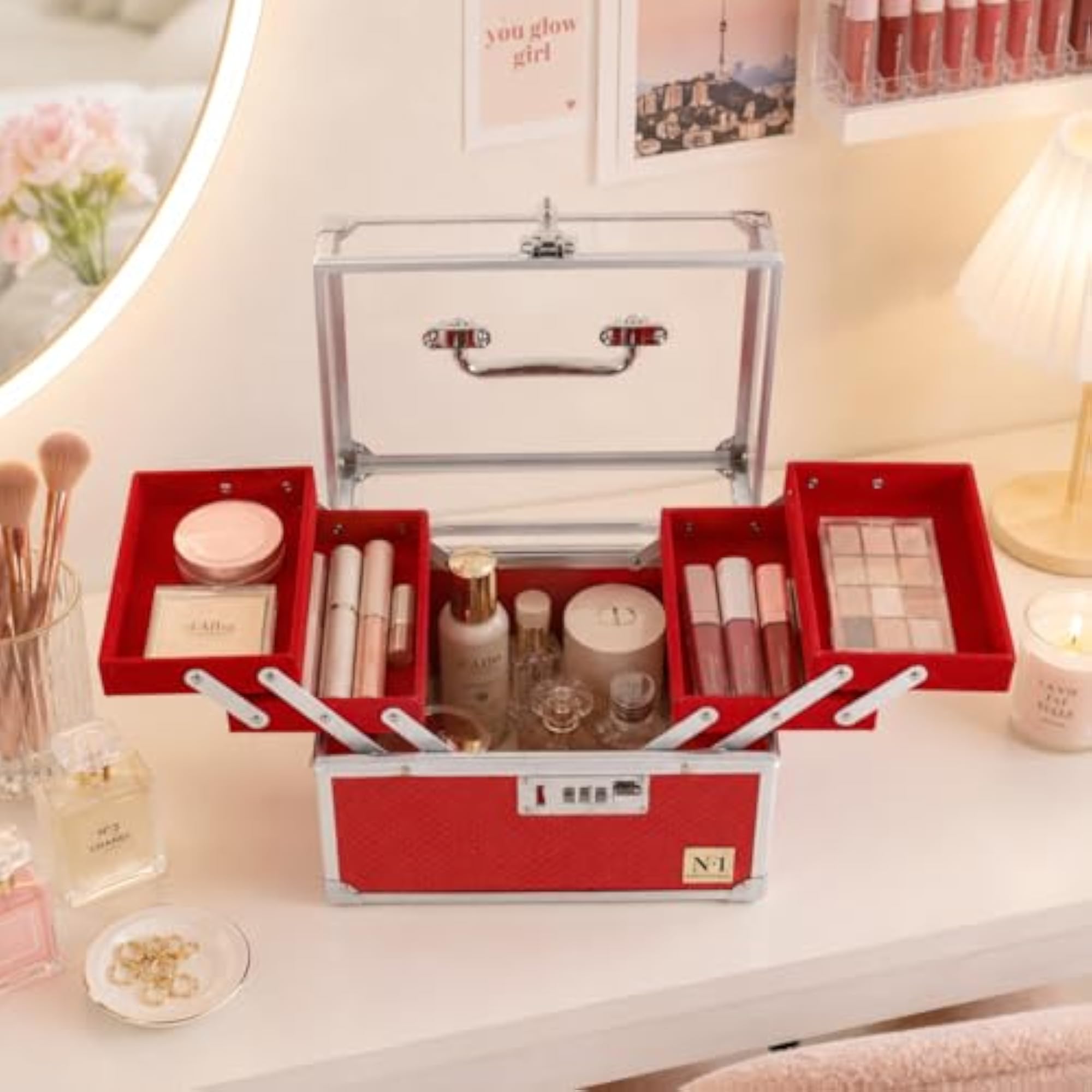 Makeup Organizer Box for Women, Bridal Makeup Case