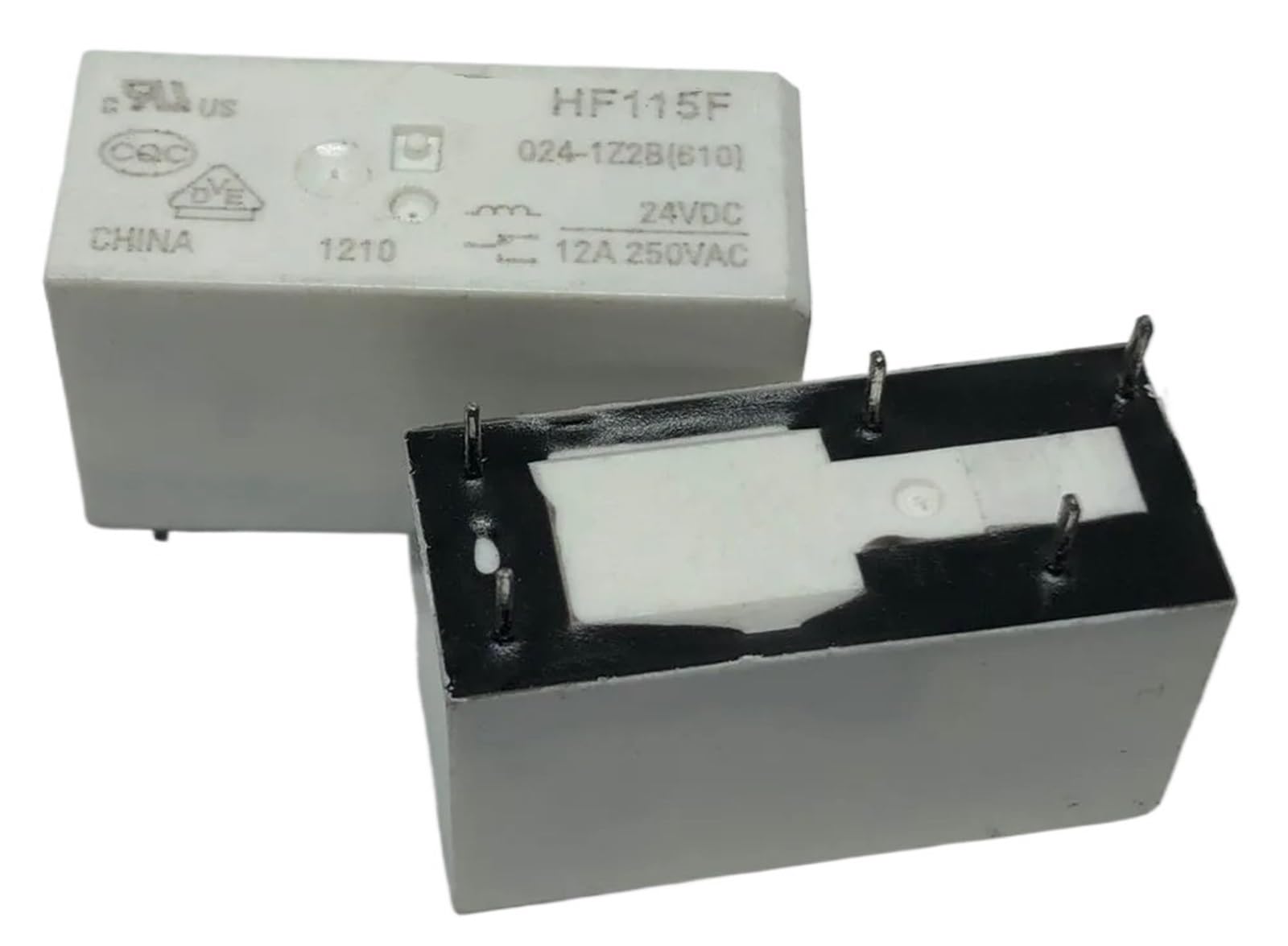 Relais HF115F 024-1Z2B panne circuit imprimé solution relais 24V 12A