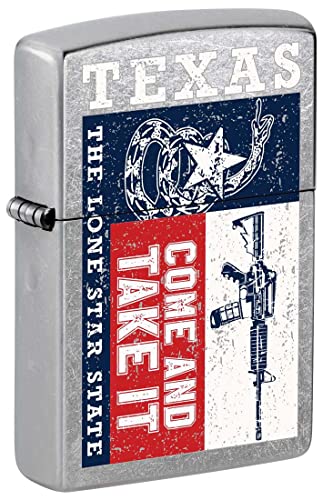 Encendedor Zippo Texas Come and Take It Street Chrome miniatura 1