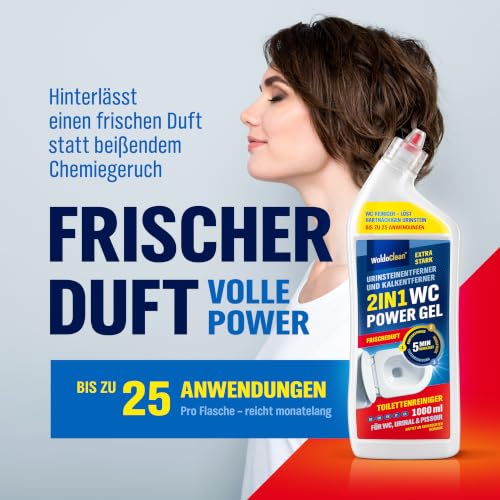 WoldoClean 2in1 Urinsteinentferner extra stark Gel 1L - Urin Kalk Toilette – Ansicht 6