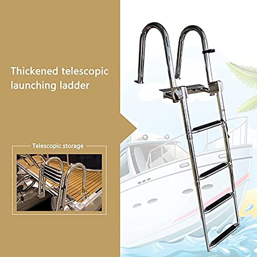Escalera de barco de acero inoxidable 4 peldaños miniatura 6