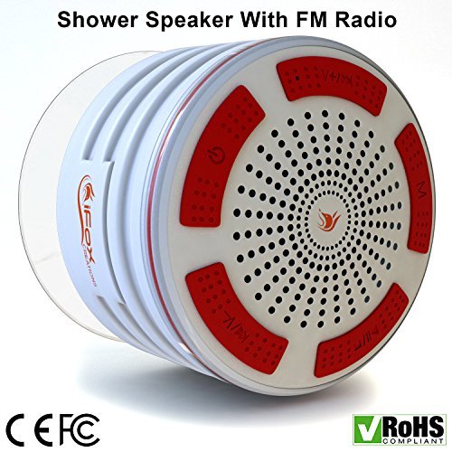iFox iF013 Bluetooth Shower Speaker Certified Waterproof. Wireless