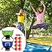 2 Pcs Trampoline Basketball Goals, Two Air Pumps and Eight Inflatable Balls Included, Perfect Attachment for Standard Trampolines, Features Net Pockets for Youth Outdoor Fun