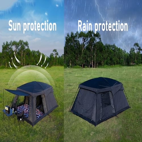 Carpa familiar grande para camping 4-6 personas impermeable y UV miniatura 5
