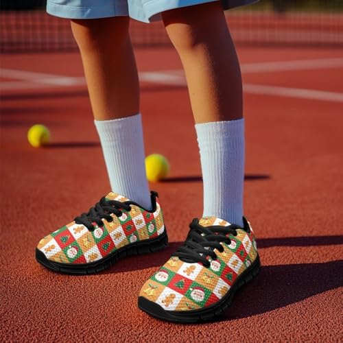 Christmas Sneaker for Boys Girls Mesh Tennis Shoe Non Slip Breathable Sports Running Sneakers Casual Walking Shoes US 11-54