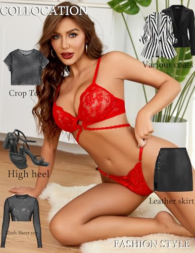 Avidlove Lace Bra & Panty Set - Now $4.99 with Code O6TS47YG