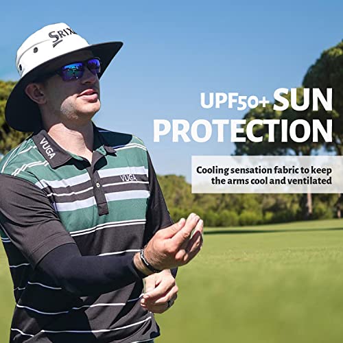 UV Sun Protection Arm Sleeves for Men & Women - Tattoo Cover Up - UPF 50 Cooling Sleeve for Golf, Cycling2