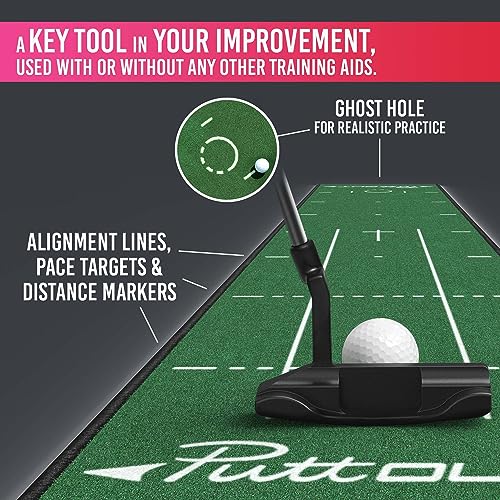 Miniatura 5 de Puttout Pro - Alfombrilla De Golf, Unisex, Put Mat Grn, Verde, 240 X 50 Cm