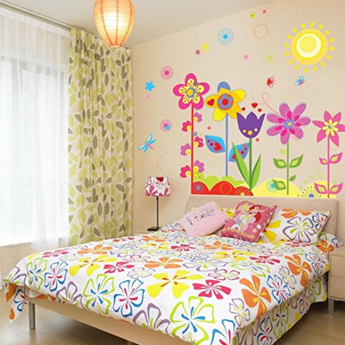 Canserin Removable Flower Butterfly Decor for Kids