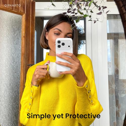 ORNARTO for iPhone 17 Pro Case 6.3", Slim Liquid Silicone,White by ORNARTO - Used condition - Image 6