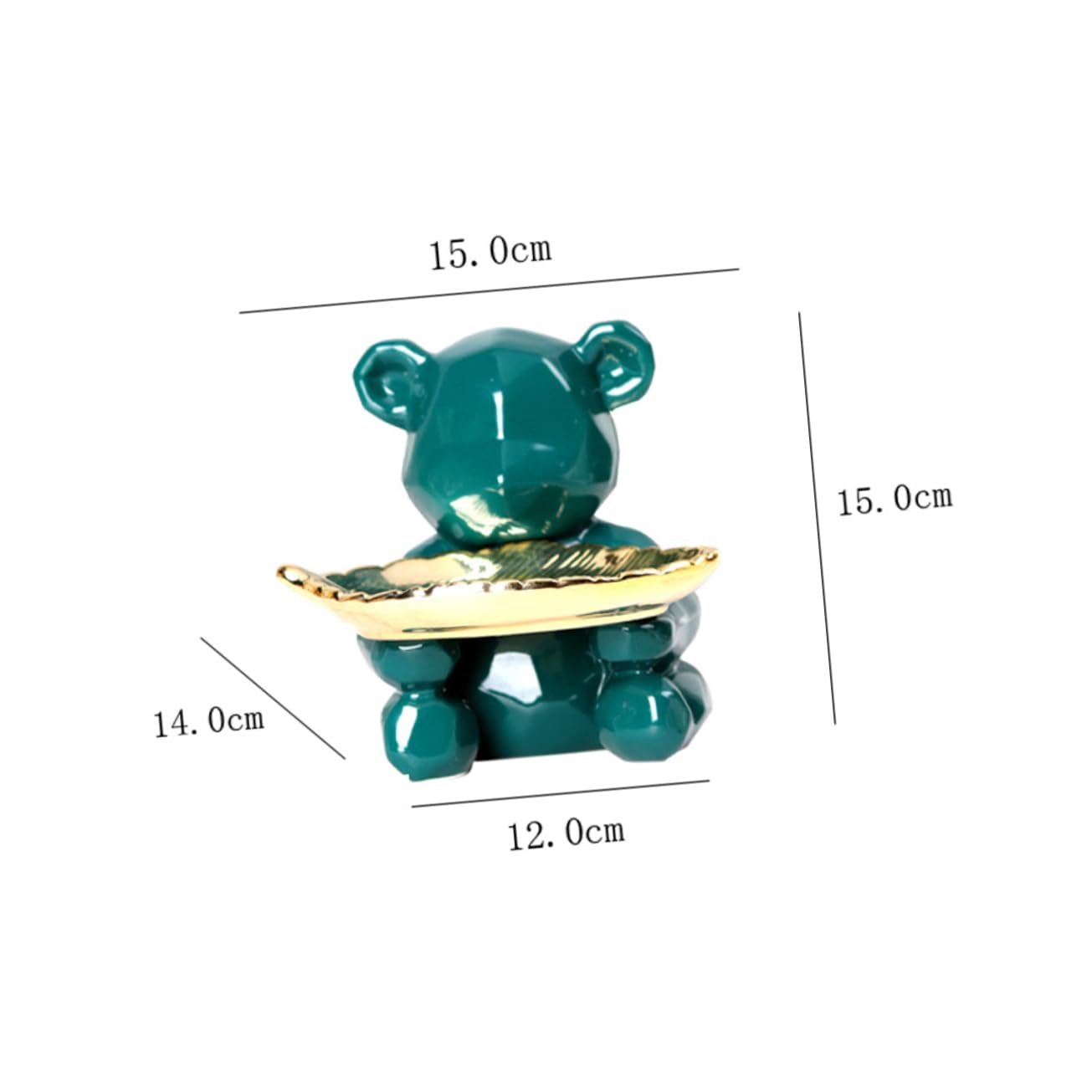Holibanna Bandeja Decorativa Ideal Para Baño y Dormitorio Soporte De Joyería Plato De Cerámica