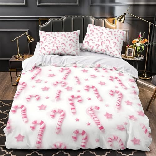 Parure de lit microfibre king size supérieure parure douce imprimé 3D festive - 2