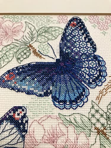 Image of RIOLIS - Lightness of Spring 1946, Floral Cross Stitch Kits 7 inchx7, Cross Stitch Kits for Beginners & Advanced, Crossstitching Kits Adult, Counted Stitching Kits, Flowers Embroidery Kit