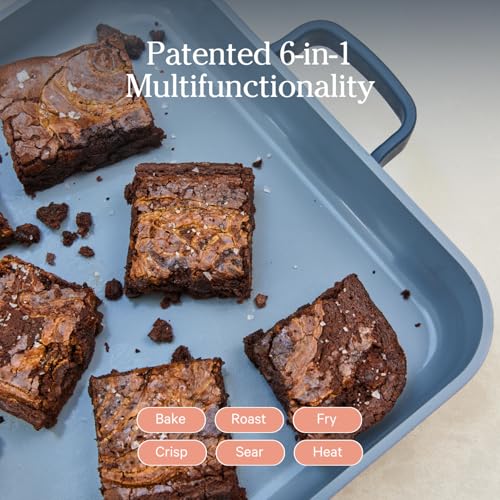 Our Place Griddle Pan - Versatile Nonstick Ceramic Sheet Pan & Stovetop Griddle | Toxin-Free, Dual-Use, with Ergonomic Handles | 4.7L Capacity, Oven Safe up to 230°C | Char - Image 3