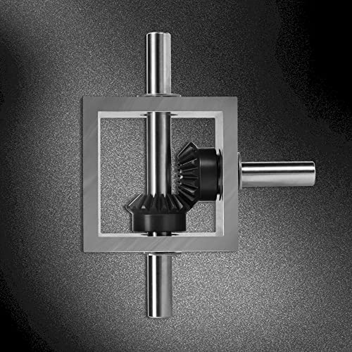 Image of ZORZA 1Pcs 1:1 Right Angle Bevel Gearbox 10mm Shaft Mechanical Build | Metal,90 Degree,20 Teeth,for Robotics Hobby Projects Simple Mechanical Assemblies,Connects Via Couplings and Pulley Gears