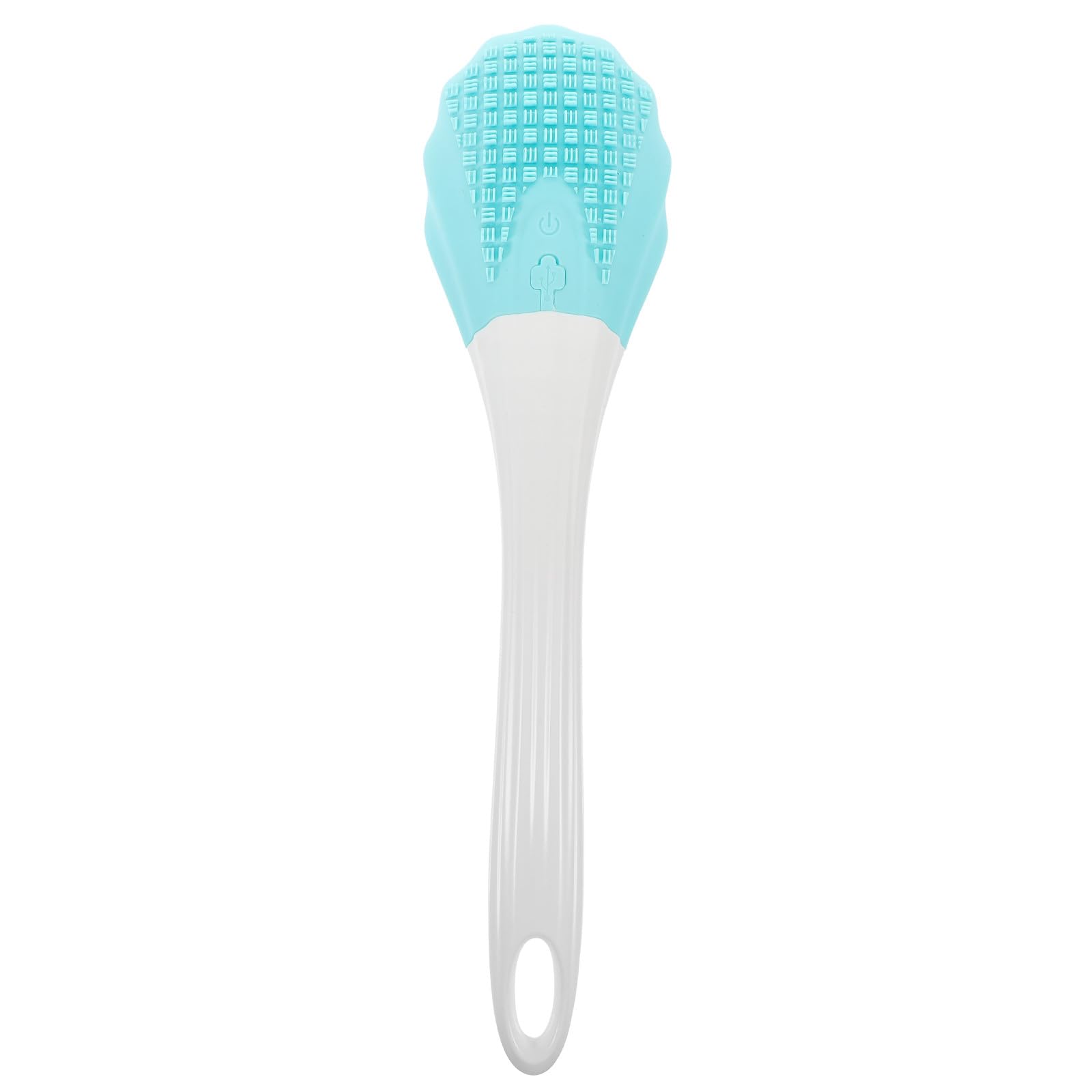 DOITOOL 1pezzi Spazzola Elettrica Doccia con Manico per Massaggio Corpo e Pulizia Schiena Accessorio Doccia per Uomo e Donna Blu