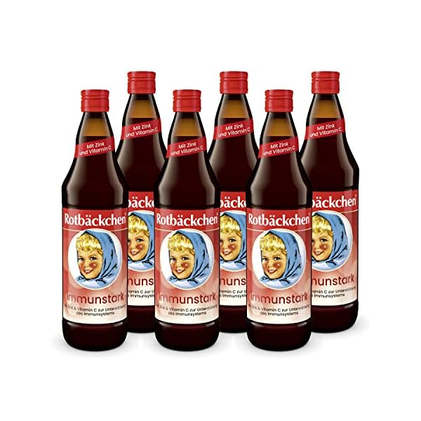 ROTBÄCKCHEN Immunstark 6er Pack (6 x 700ml). Mehrfruchtsaft mit Zink und Vitamin C – Bild 3