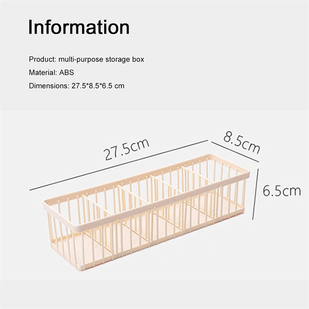 Chaussettes sous-vêtements Organisateur de tiroir avec 5 grilles de Rangement pour Armoire à tiroirs (D)