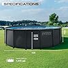 INTEX 26317MZ 15ft x 48in Ultra XTR Frame Deluxe Above Ground Swimming Pool Set with 1500 GPH Sand Filter Pump, Removable Ladder, Ground Cloth, Pool Cover, SuperTough, Puncture and Rust Resistant