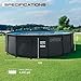 INTEX 26317MZ 15ft x 48in Ultra XTR Frame Deluxe Above Ground Swimming Pool Set with 1500 GPH Sand Filter Pump, Removable Ladder, Ground Cloth, Pool Cover, SuperTough, Puncture and Rust Resistant