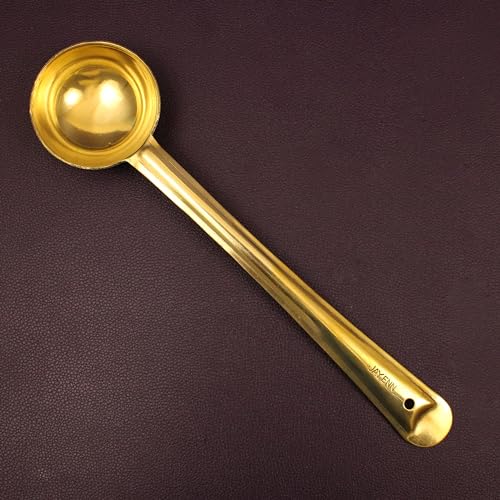 Image of Putrika Brass Utensil Pongal Pot Set | Pongal Paanai | Cookware | Urli | Heavy Weight With Lid and Ladle | Sankranthi Festival | Inner TIN Coating (Large-Kuli Karandi)