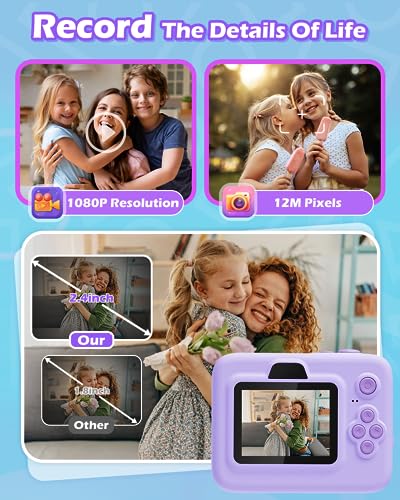 Anchioo BLL2 Instant Camera Toys For Age 3-12 Girls Boys Christmas Birthday Party Gift Ideas - 2.4 Inch Ips Screen Kids Digital Camera thumb #5