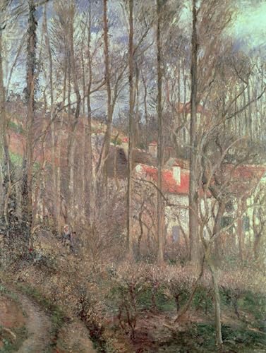 Cuadro para salón de Camille Pissarro lienzo decorativo la Cote Des Boeufs mural grande 60x90cm