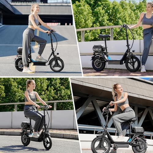 ASKGO Electric Scooter for Adults with Dual Brakes and Dual