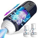 Male Masturbator Sex Toys for Men - SVAKOM Thrusting Squeezing Penis Trainer with One-Key Orgasm & CVT - Automatic Plump Pocket Pussy Male Masterburbater Stroker Adult Toy