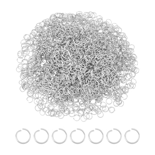 UNICRAFTALE 1000 Stuks 5mm Jump Ringen 24 Gauge Rvs Open Ronde Sieraden Accessoires Voor DIY Armband Oorbel Ketting Maken en Reparatie
