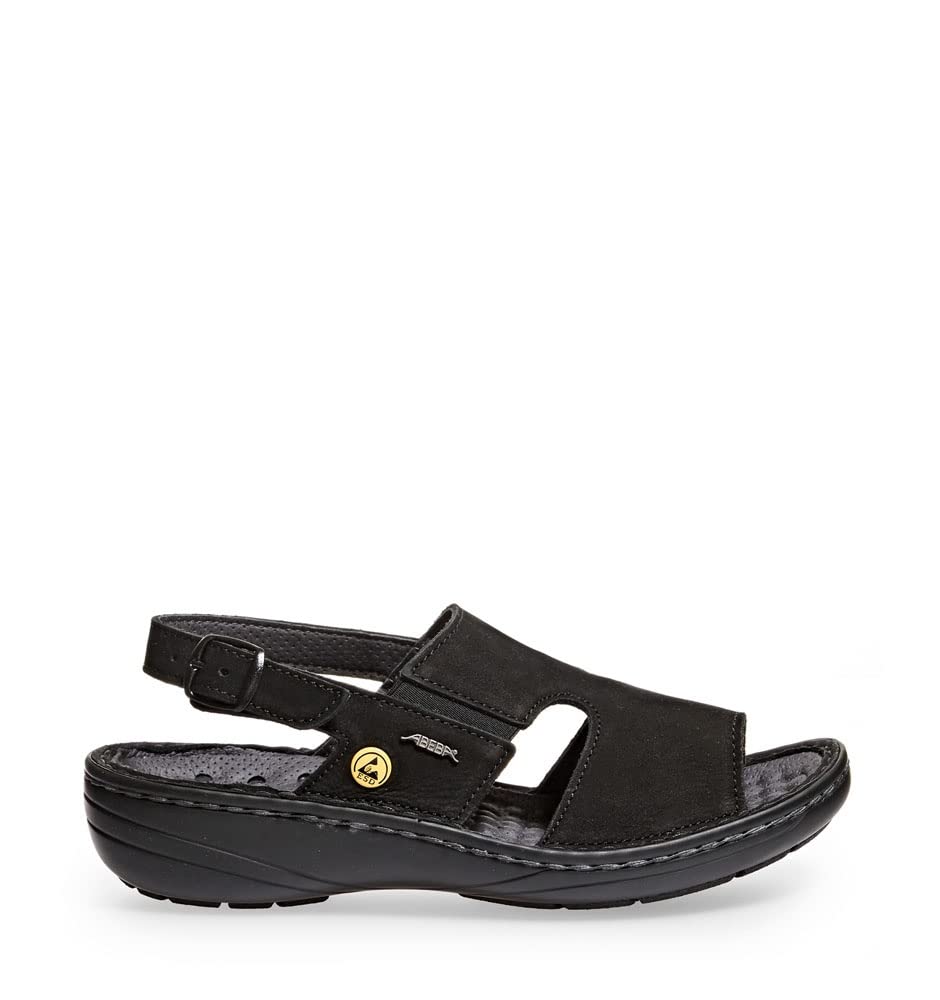 Chaussures ESD Abeba 36872-36 Reflexor Comfort sandale de sécurité Noir en taille 36