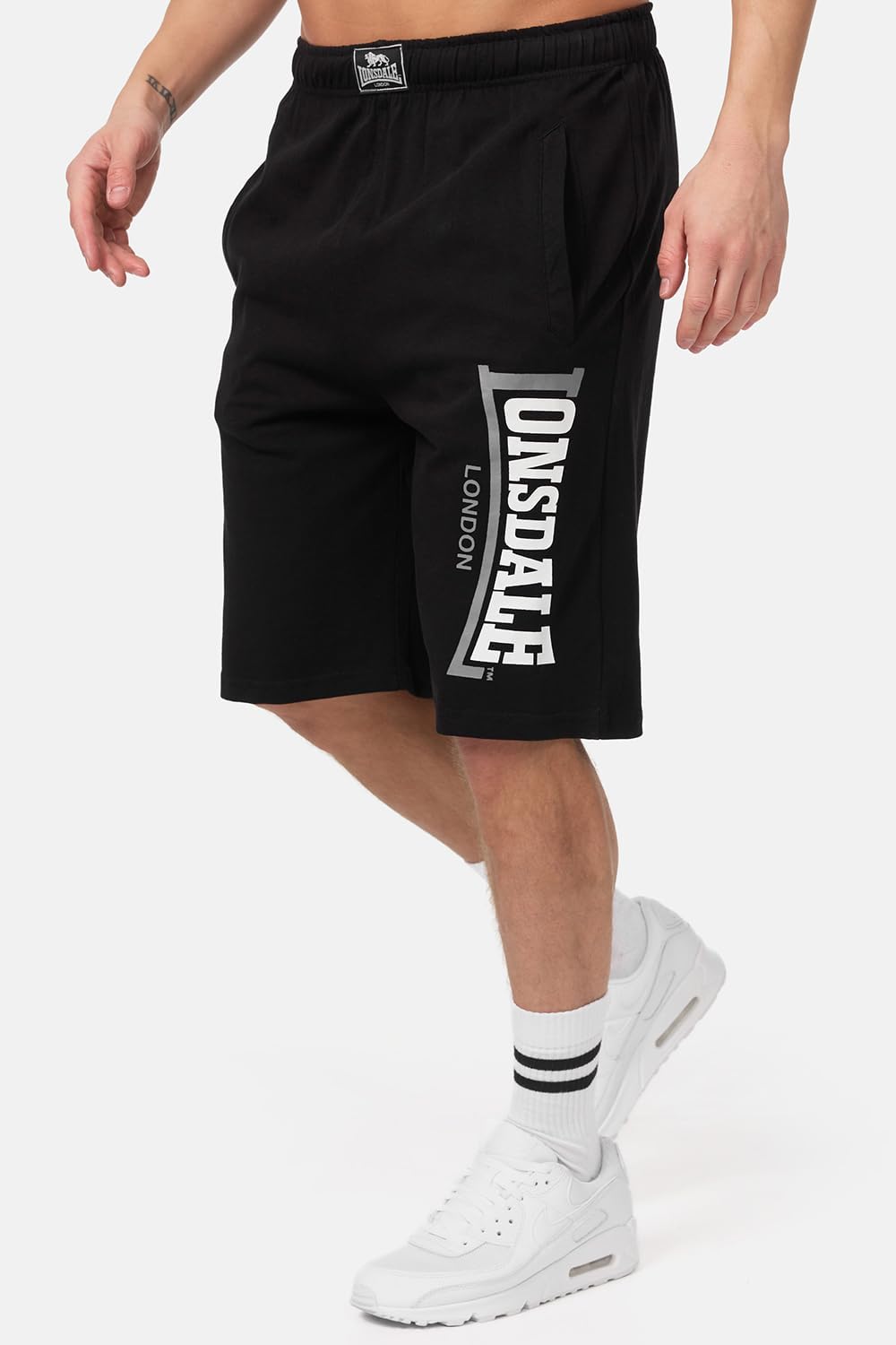 Lonsdale Classic Men's Logo Sweat Shorts Jogging Pants Regular-Fit