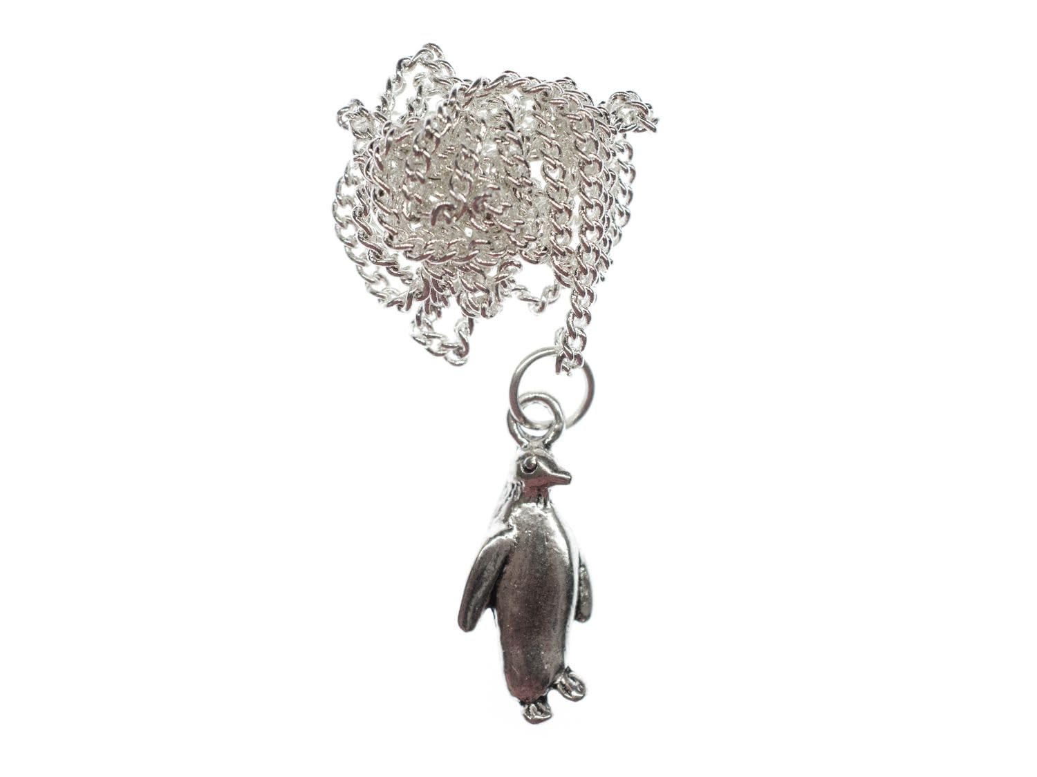 Miniblings Silver Penguin Necklace 45Cm Animal Emperor Sea Bird Zoo