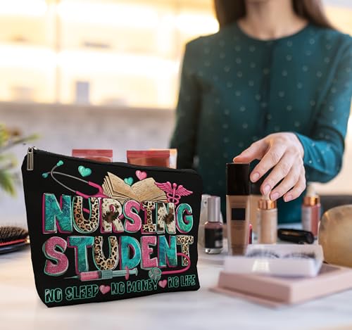 Nursing Student Makeup Bag, Nursing Student Gifts, Nursing Student Essentials, Future Nurse Gifts, Nurse Appreciation Gifts, Nurse Accessories, Nurse Graduation Gifts Cosmetic Bag Makeup Pouch3