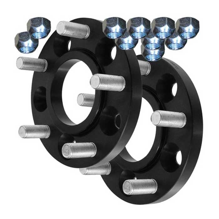 SCC Spurverbreiterungen Spurplatten 2x25mm 5x112-14139BWS kompatibel mit Volkswagen Transporter T2 Transporter T3