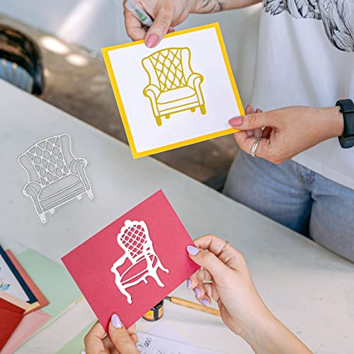 GLOBLELAND Vintage Furniture Style die Cut Metal Card Cutting Dies for Photo Frame Making Crafts DIY Scrapbooking Art Album Decorations Chairs Tables Lamps - Image 3