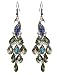 niceEshop(TM) 1 Pair Retro Bronze Colour Ancient Ways Peacock Earrings +Cable Tie