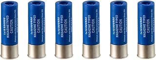Saigo Defense Accesorio de Airsoft - Paquete de 6 Cartuchos para Rifles de acción de Bomba de 6 mm - Color: Azul - Material: Plástico de Alta Densidad - 70x23 mm