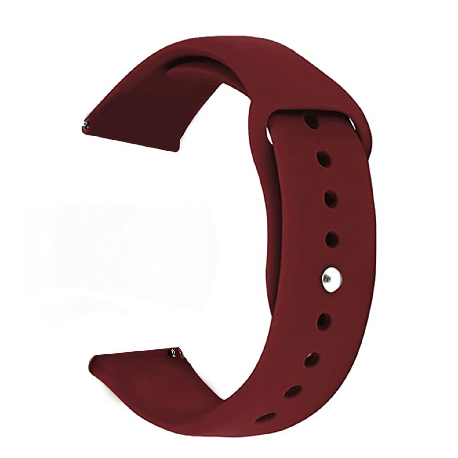 TECHVOR 20 mm Silicone Watch Band Strap for Noise ColorFit Brio | ColorFit Qube | ColorFit Qube Oxy | ColorFit Icon Buzz | Evolve 2 | X-Fit 1 (HRX Edition) (Wine Red) (B0BM9PKGBM) Amazon Price History, Amazon Price Tracker
