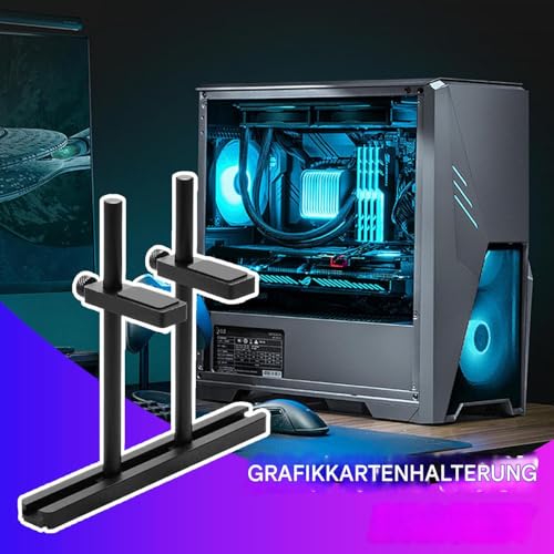 Soporte GPU vertical que elimina caídas y optimiza espacio en PC 2
