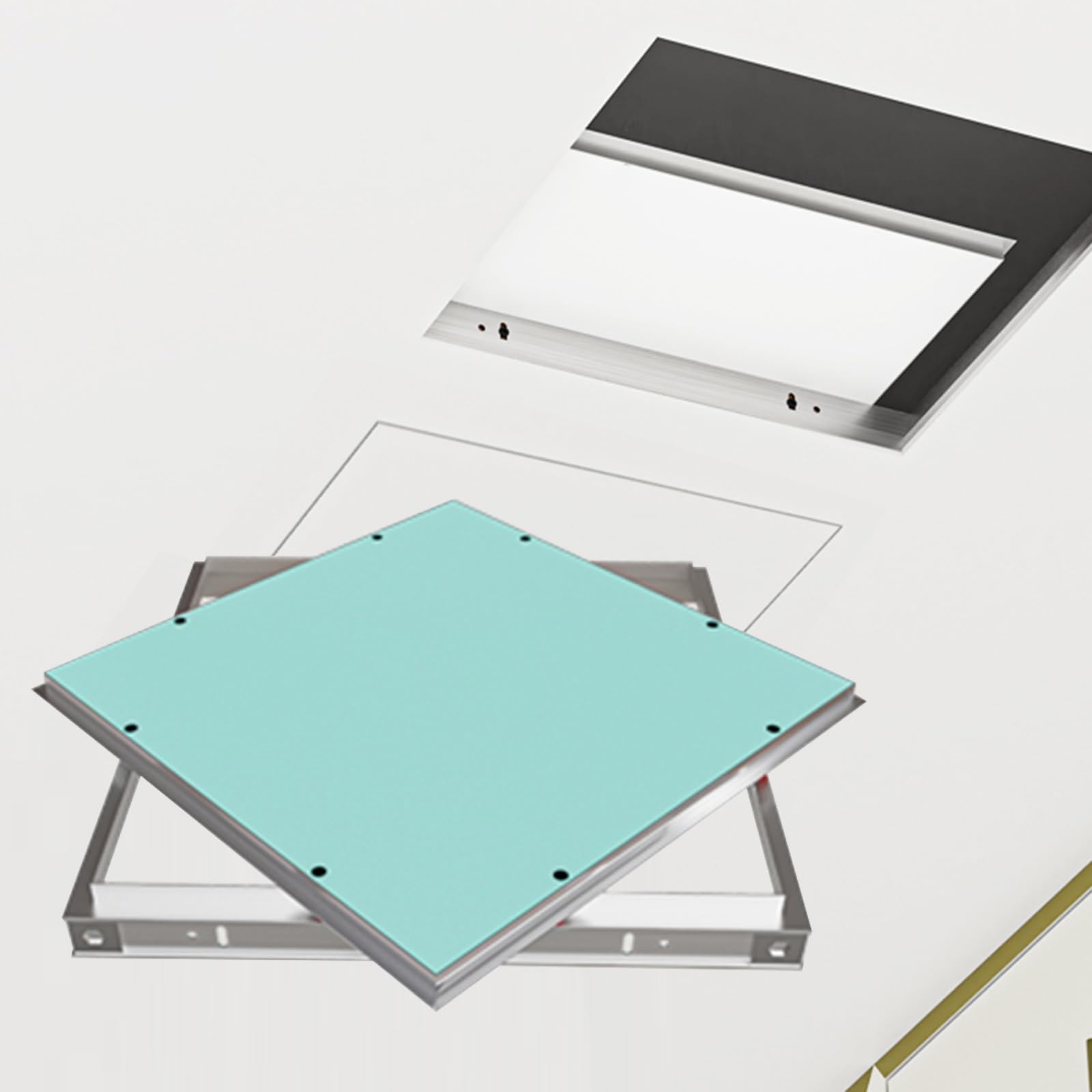 Pannello di accesso nascosto per cartongesso soffitto impianto idraulico e riscaldamento porta nascosta 85 x 120 cm perfetto per la ristrutturazione della casa durevole e facile installazione.
