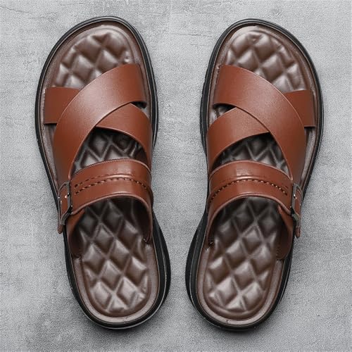 Men's Soft Cushion Wear-resistant Sandals Footbed Comfort Athletic Slippers Indoor and Outdoor Beach Sandals4