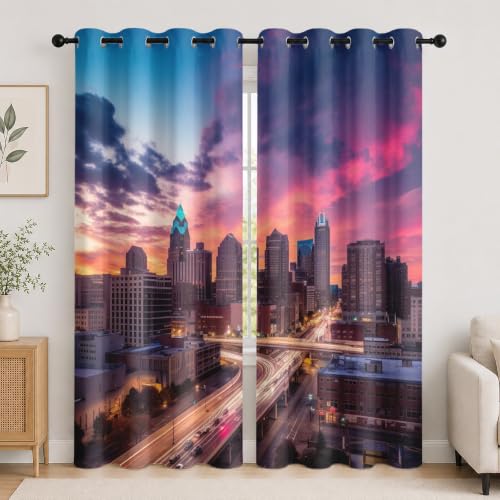 Draperies d'intimité doux motif architecture violet 75x166cm
