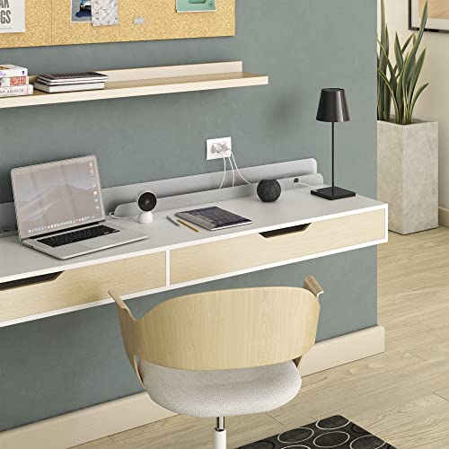 Prise P503 compatible Bticino LivingLight 4Box anthracite pour boîtier 3 modules