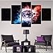 Produktbild Mashanglaile 5 Stücke Rahmen Malerei Art Decor Planet Fünf Sterne Universum Home Wohnzimmer Sofa Wand Hintergrund Malerei